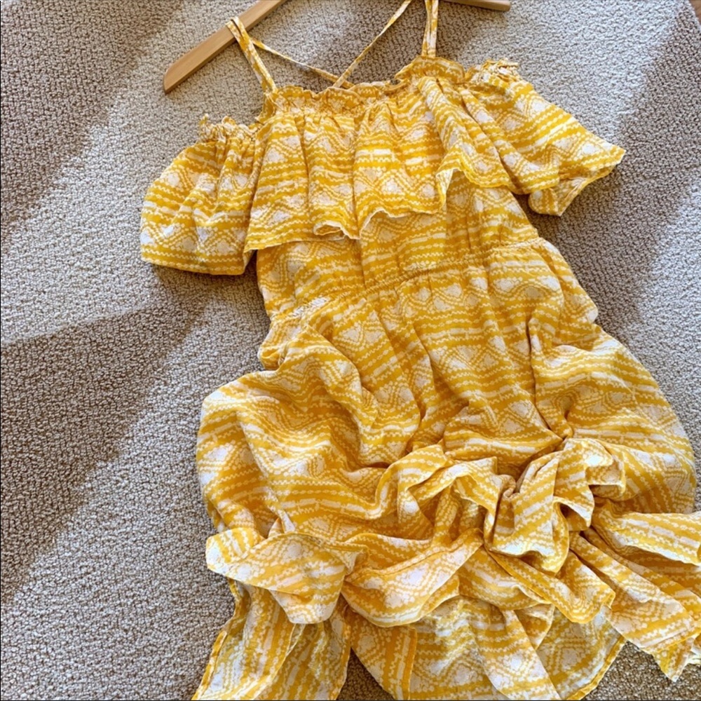 Love Riche Yellow Off-Shoulder Midi Dress - Picture 3 of 4